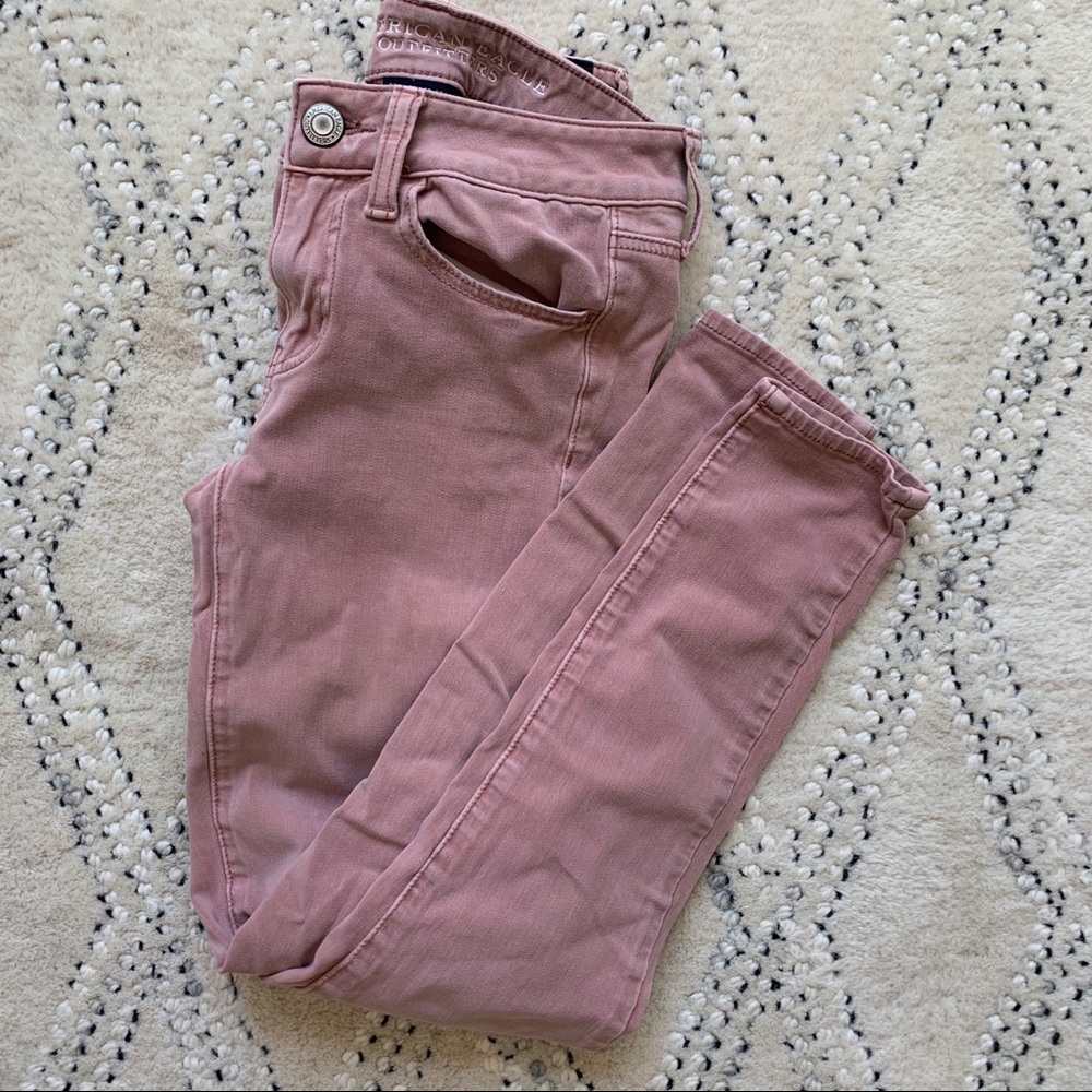 American Eagle Pink Jeggings